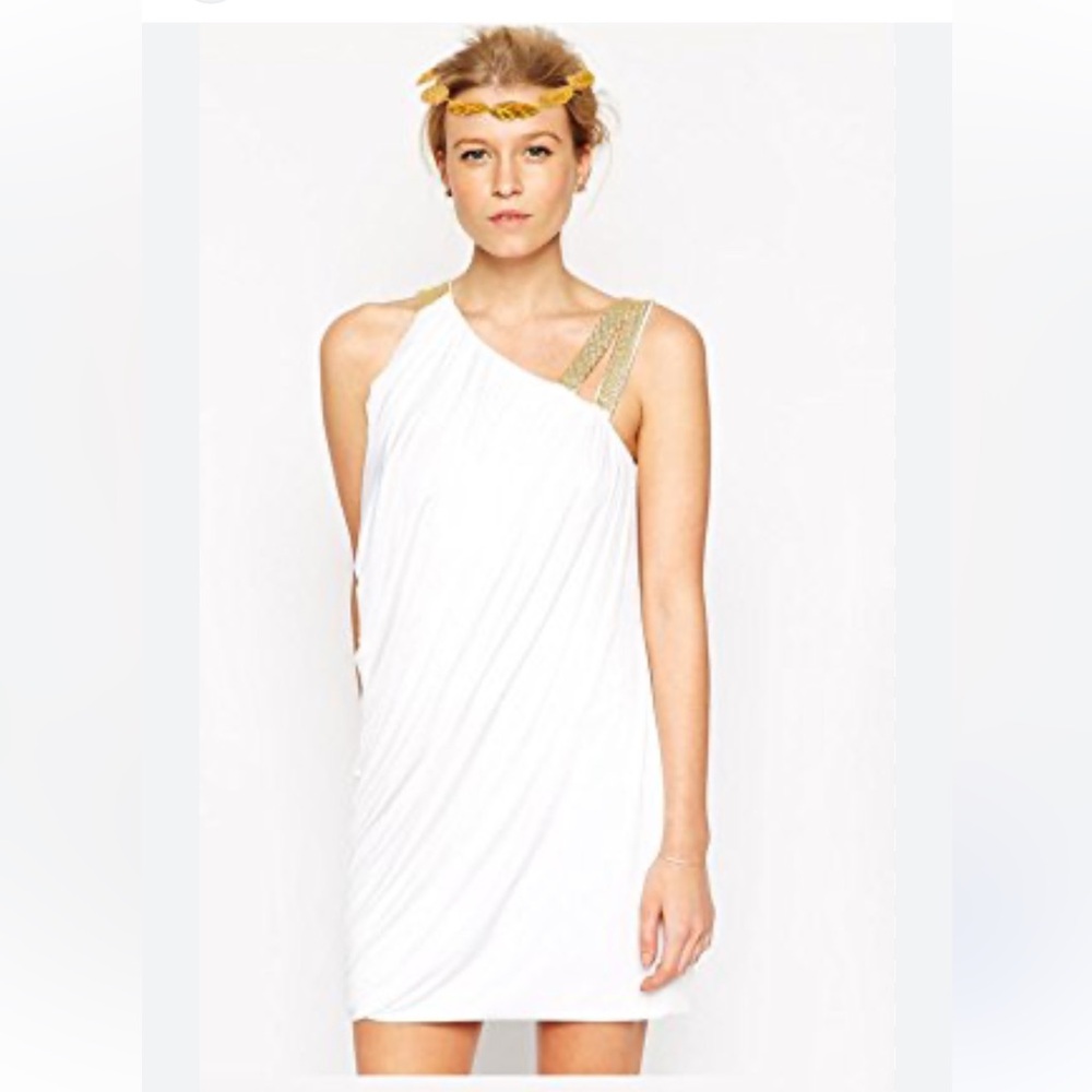 FOREVER FANCY Goddess Venus Greek Grecian Olympia Roman Dress Size 8